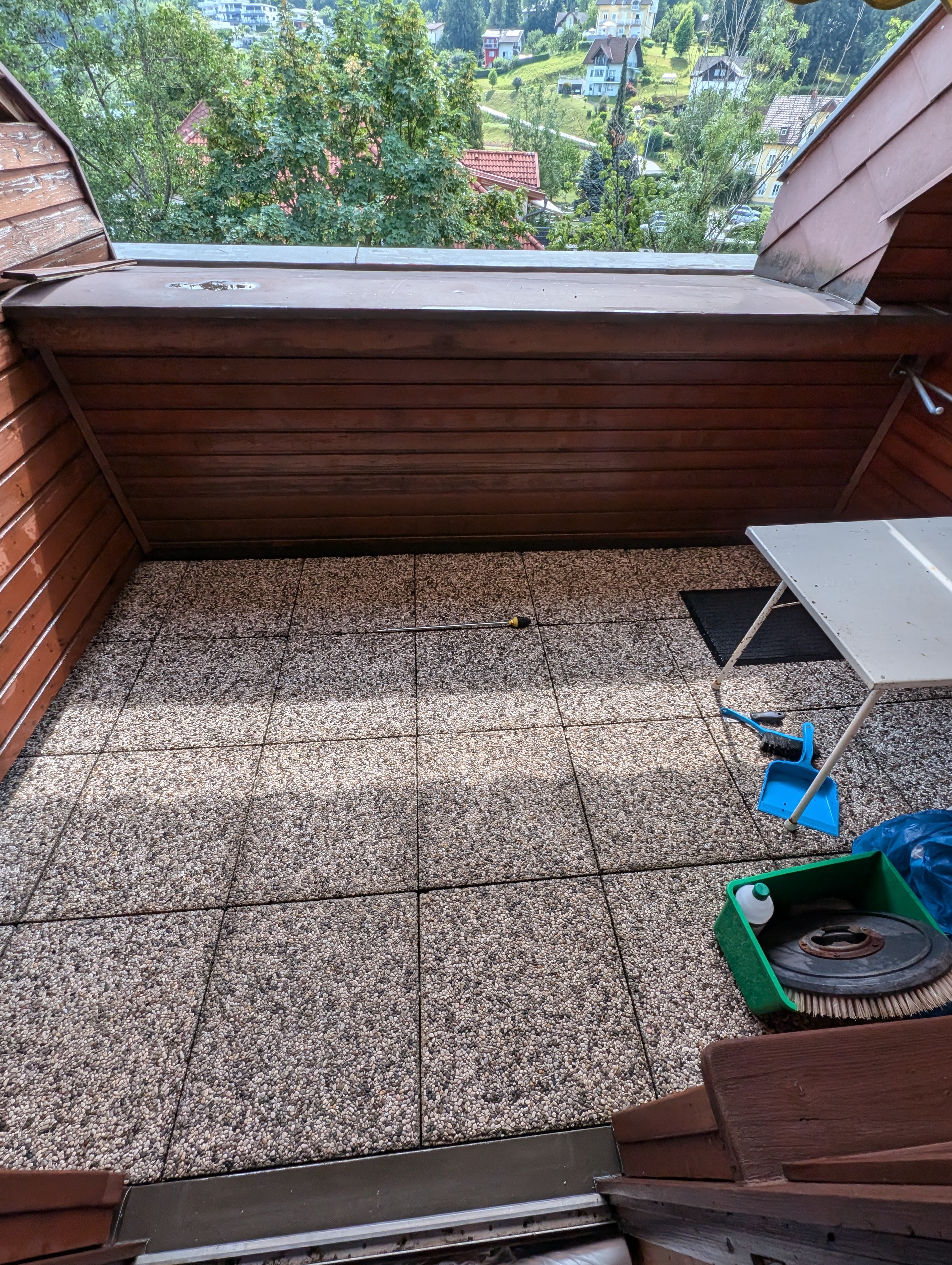 Terrasse nach Reinigung