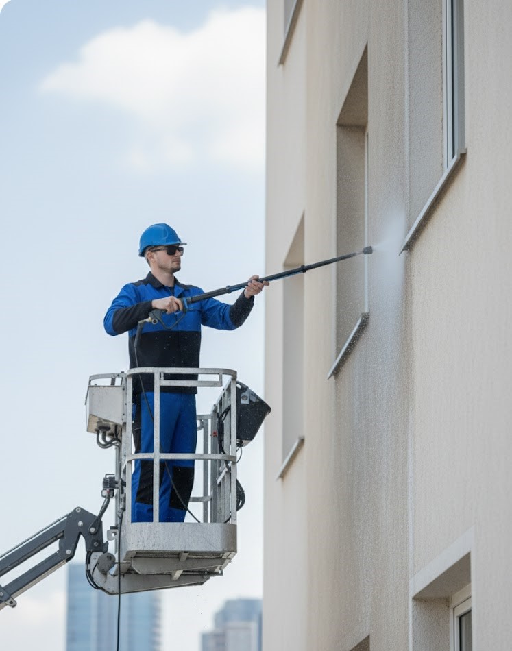 Fassadenreinigung in Kärnten – schonende Fassadenreinigung durch Aquaway